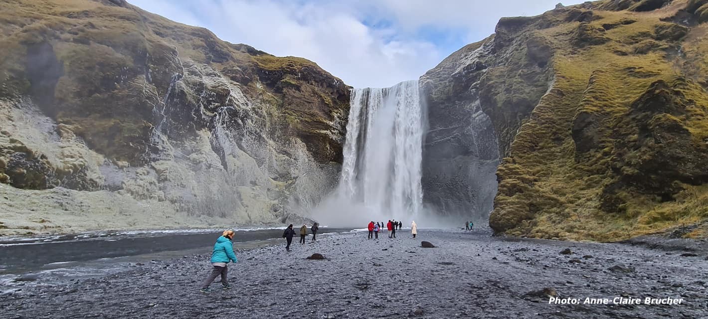 Anne claire skogafoss islande